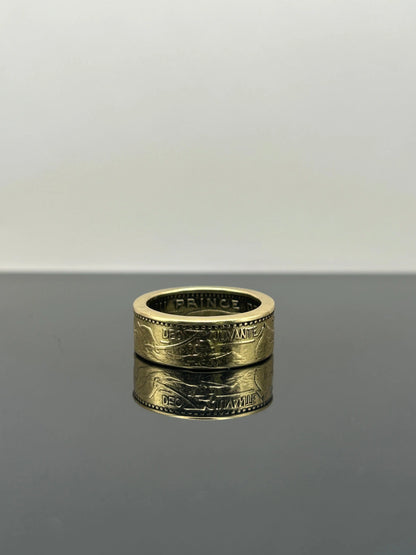Bague pièce de monnaie 50 francs Monaco MONNAIA