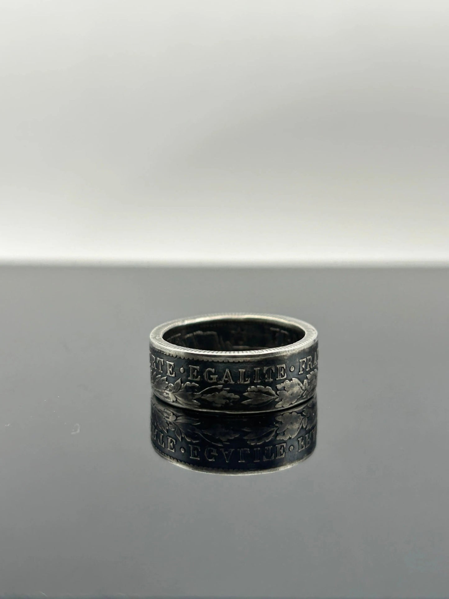 Bague pièce de monnaie CÉRÈS en argent massif MONNAIA