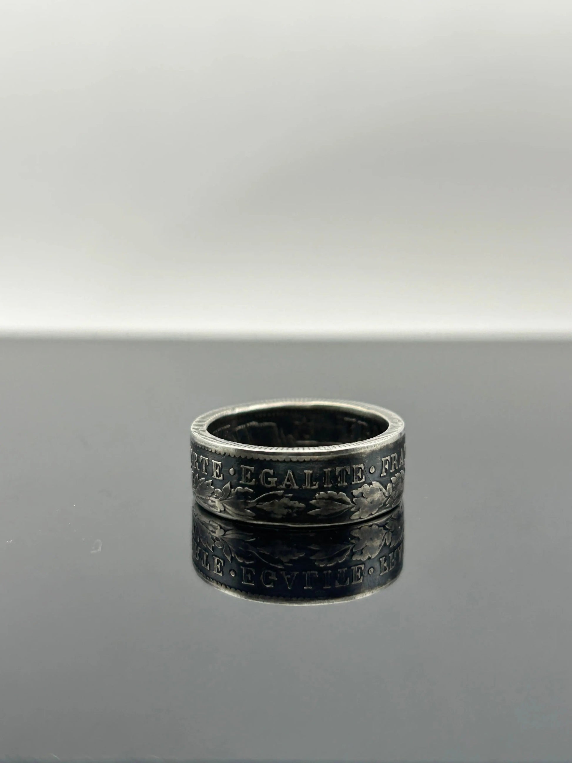 Bague pièce de monnaie CÉRÈS en argent massif MONNAIA