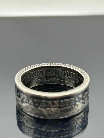 Bague pièce de monnaie CÉRÈS en argent massif MONNAIA