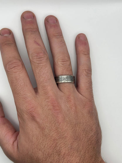 Bague pièce de monnaie CÉRÈS en argent massif MONNAIA