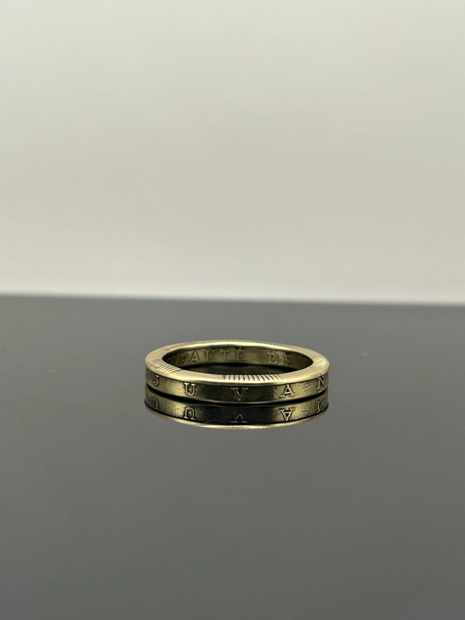 Bague pièce de monnaie DEO JUVANTE MONNAIA