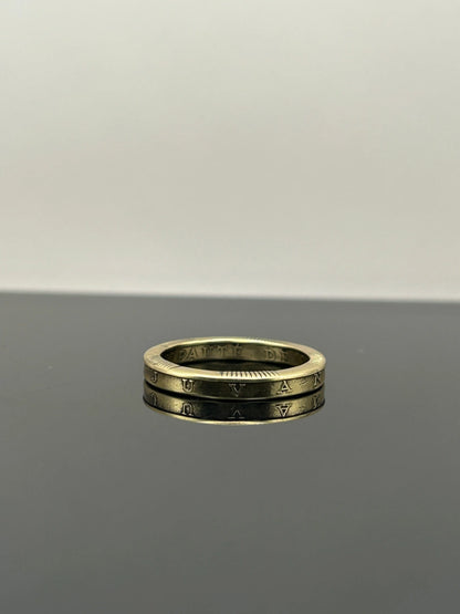 Bague pièce de monnaie DEO JUVANTE MONNAIA