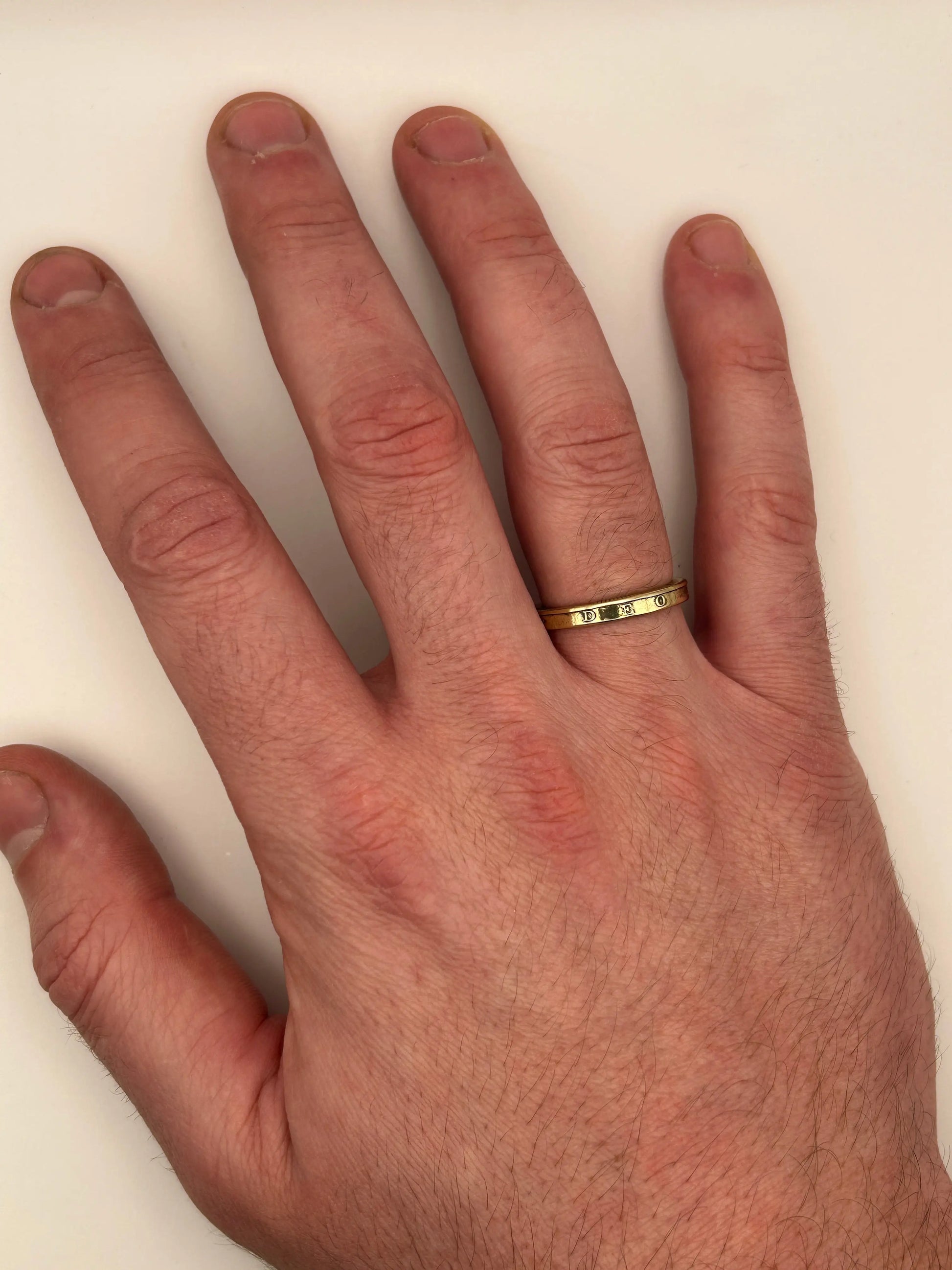 Bague pièce de monnaie DEO JUVANTE MONNAIA