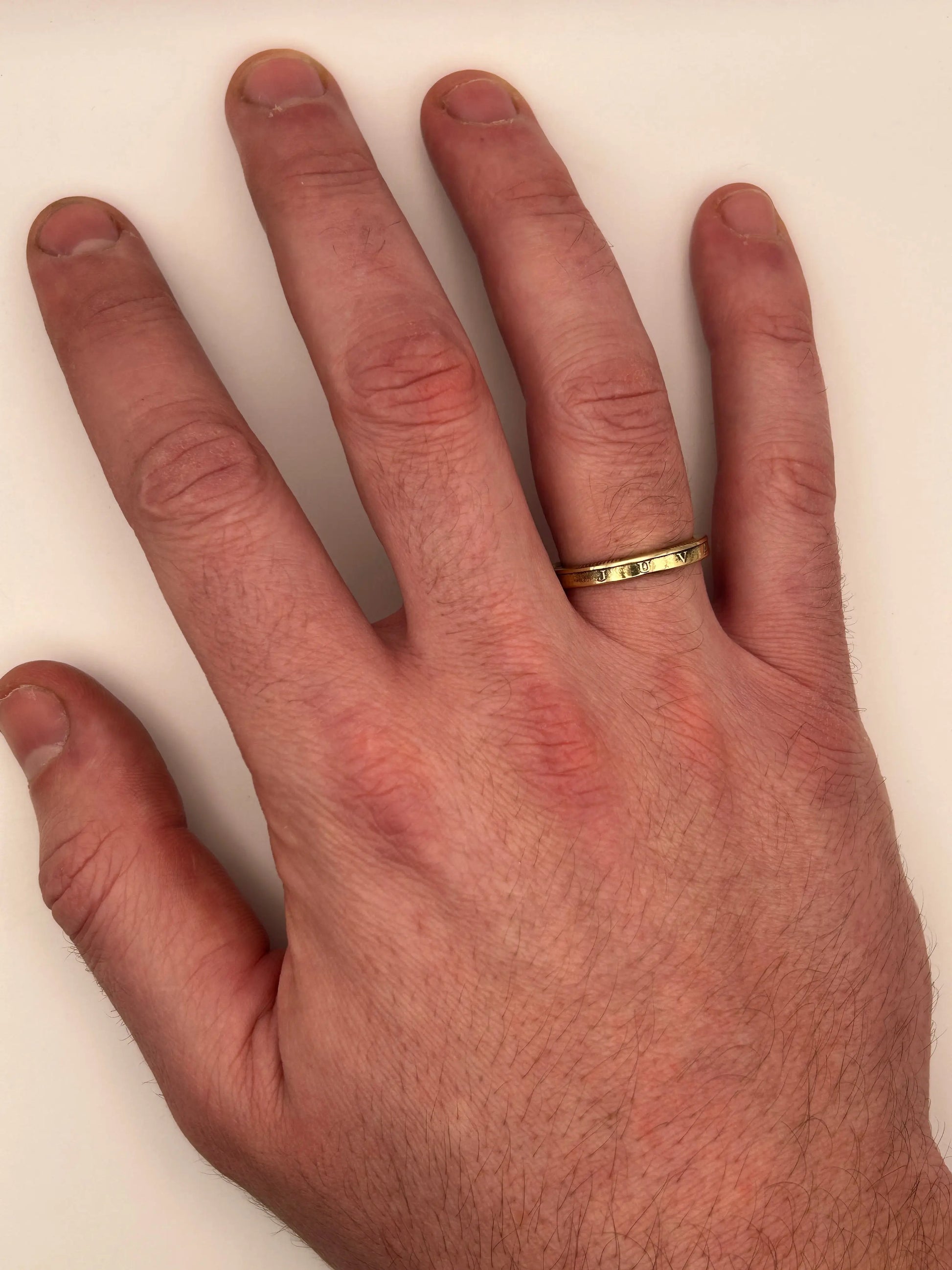 Bague pièce de monnaie DEO JUVANTE MONNAIA