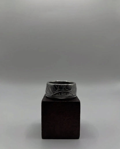 Bague pièce de monnaie HERCULE en argent massif MONNAIA