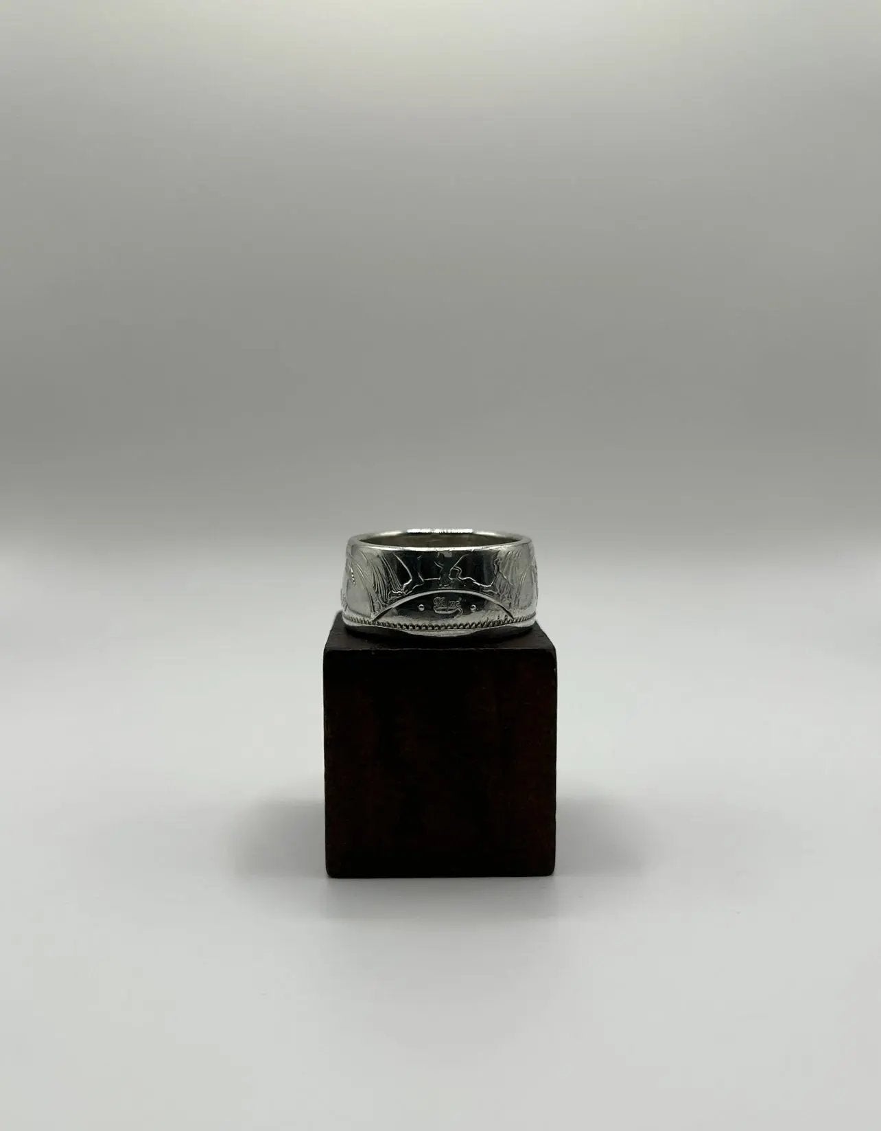 Bague pièce de monnaie HERCULE en argent massif MONNAIA