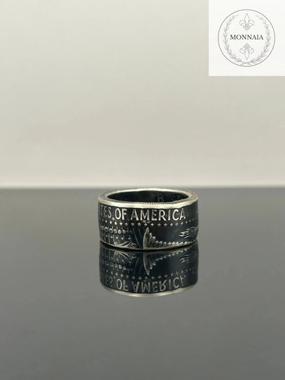 Bague pièce de monnaie Half Dollar (alliage d'argent 400/1000) MONNAIA
