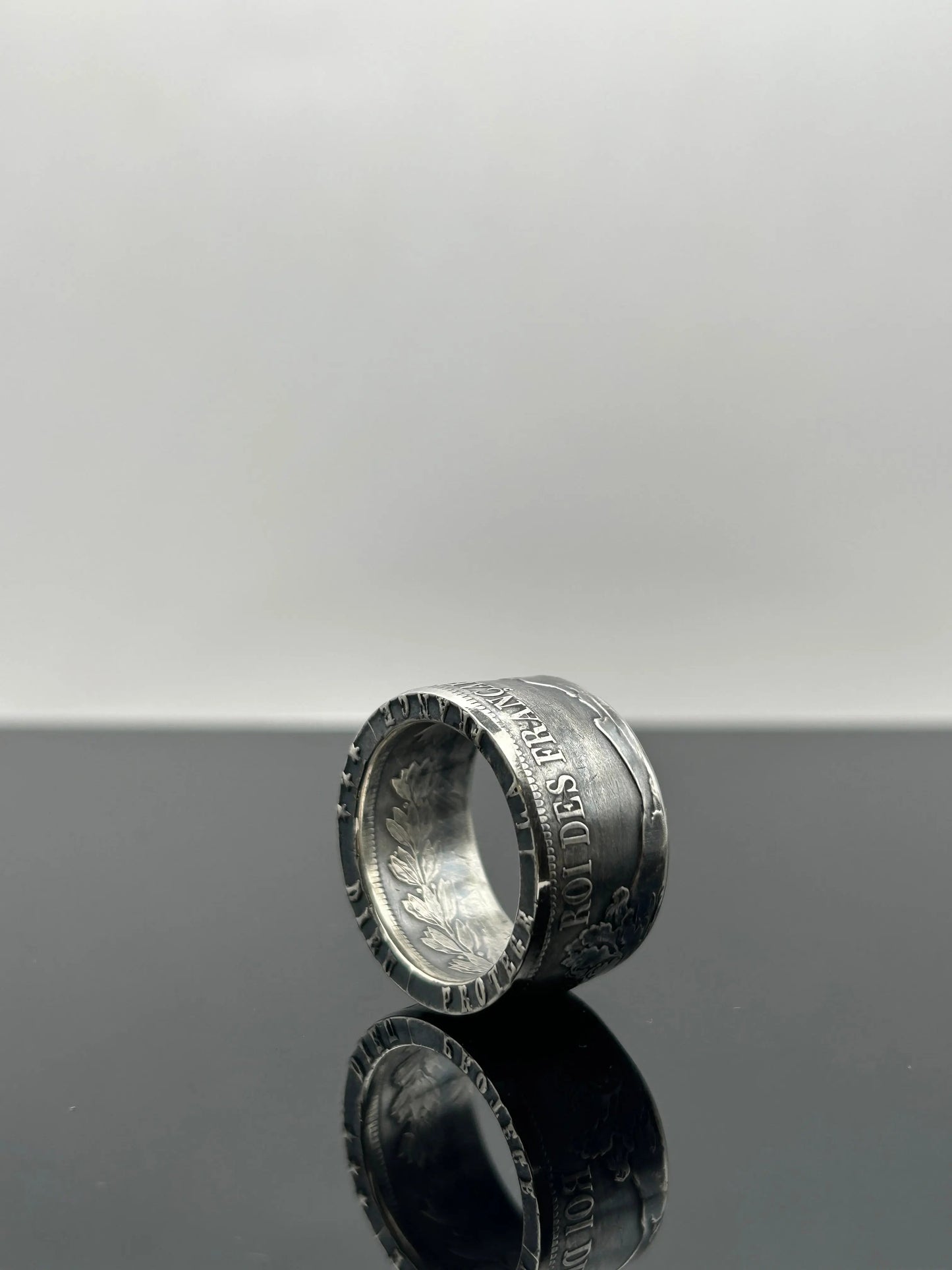 Bague pièce de monnaie LOUIS PHILIPPE Ier en argent massif MONNAIA
