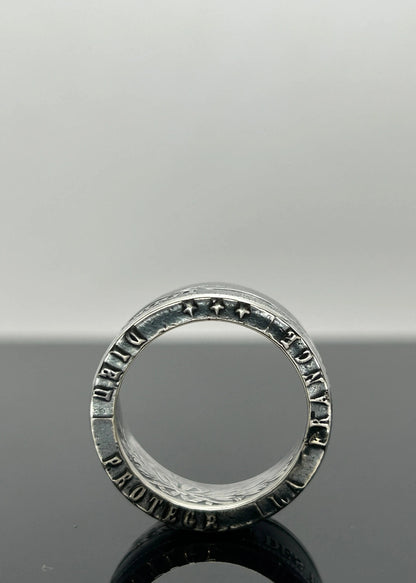 Bague pièce de monnaie LOUIS PHILIPPE Ier en argent massif MONNAIA