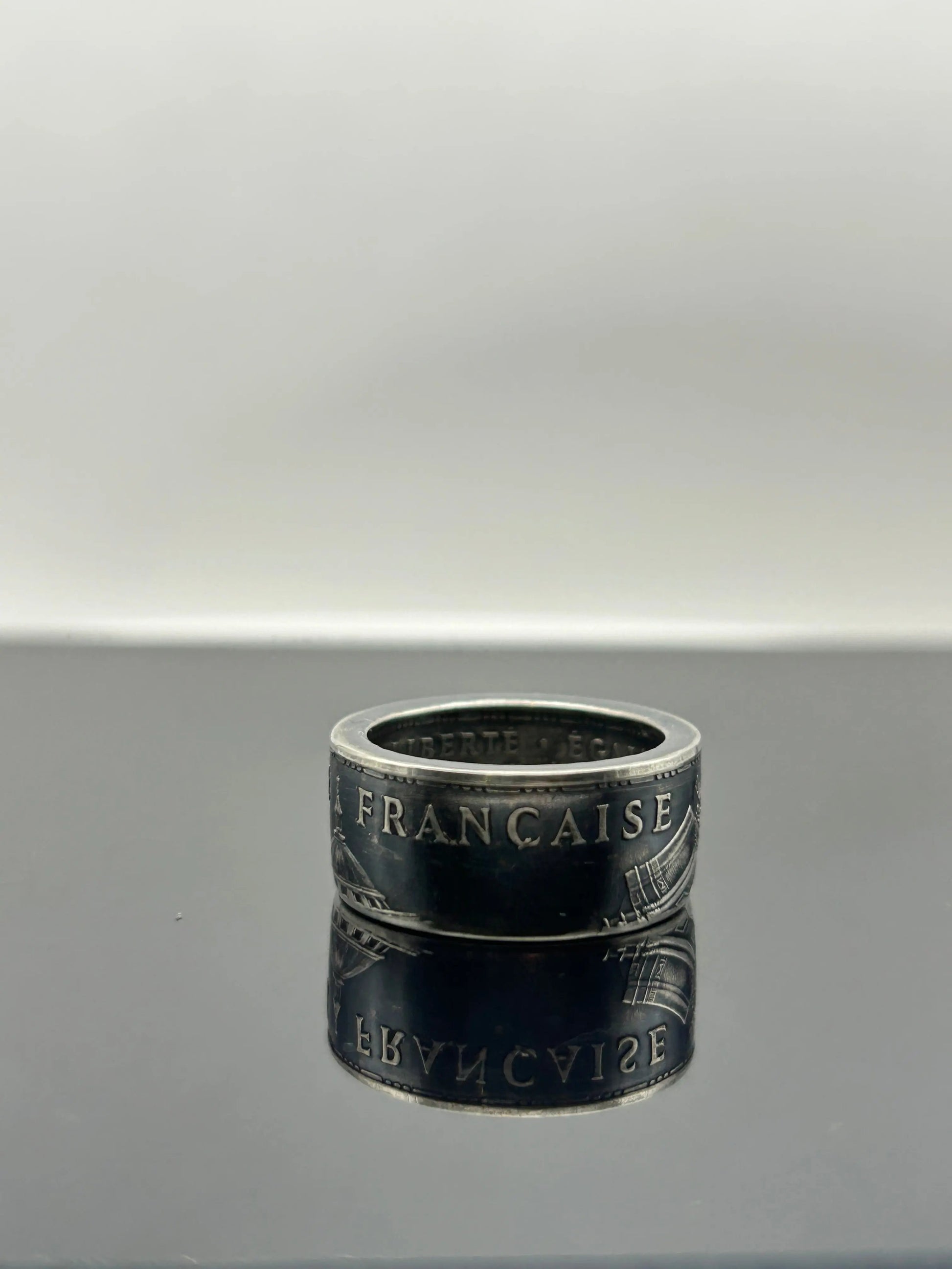 Bague pièce de monnaie PANTHÉON en argent massif MONNAIA