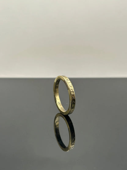 Bague pièce de monnaie Principauté de Monaco MONNAIA