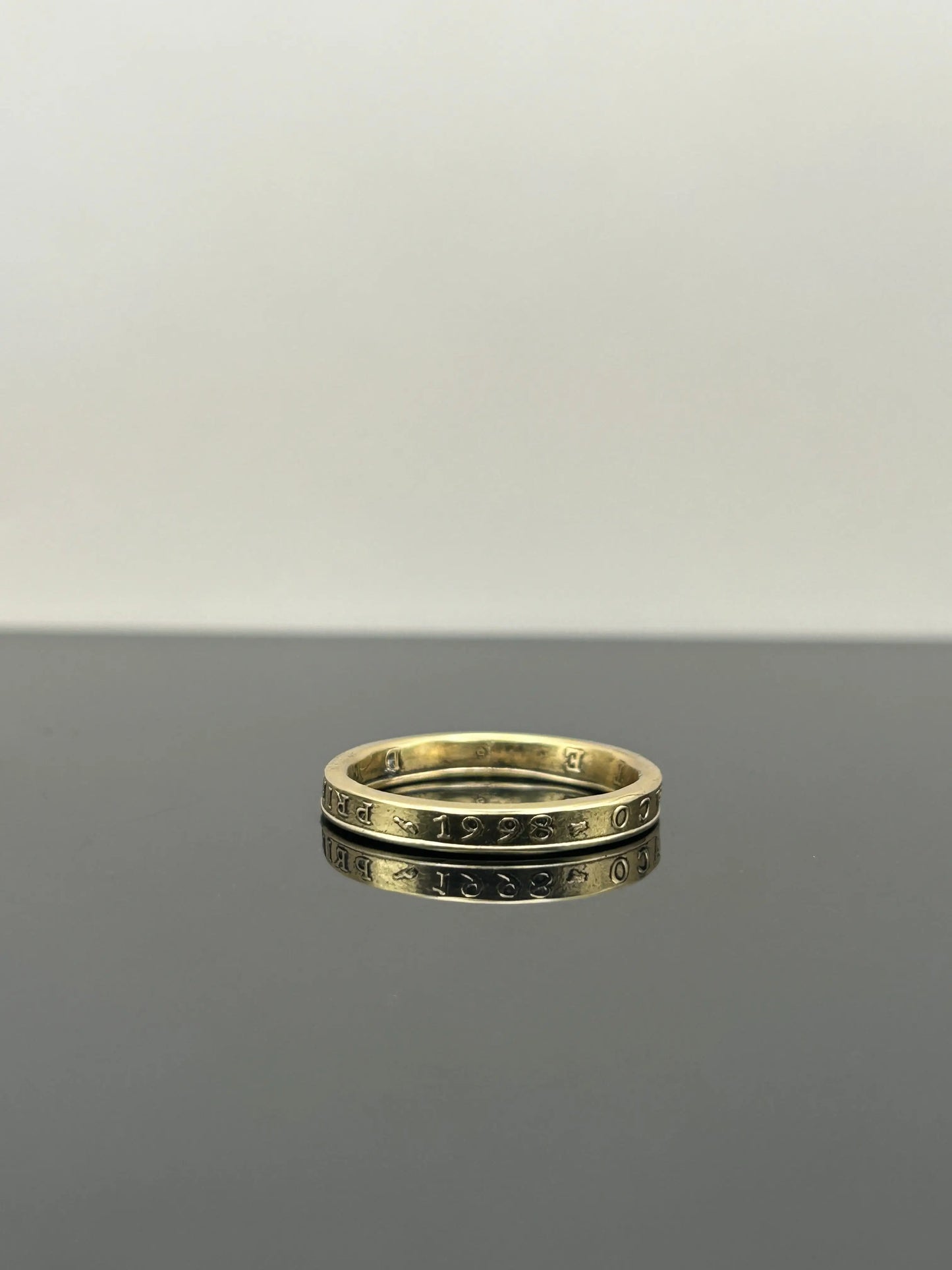 Bague pièce de monnaie Principauté de Monaco MONNAIA