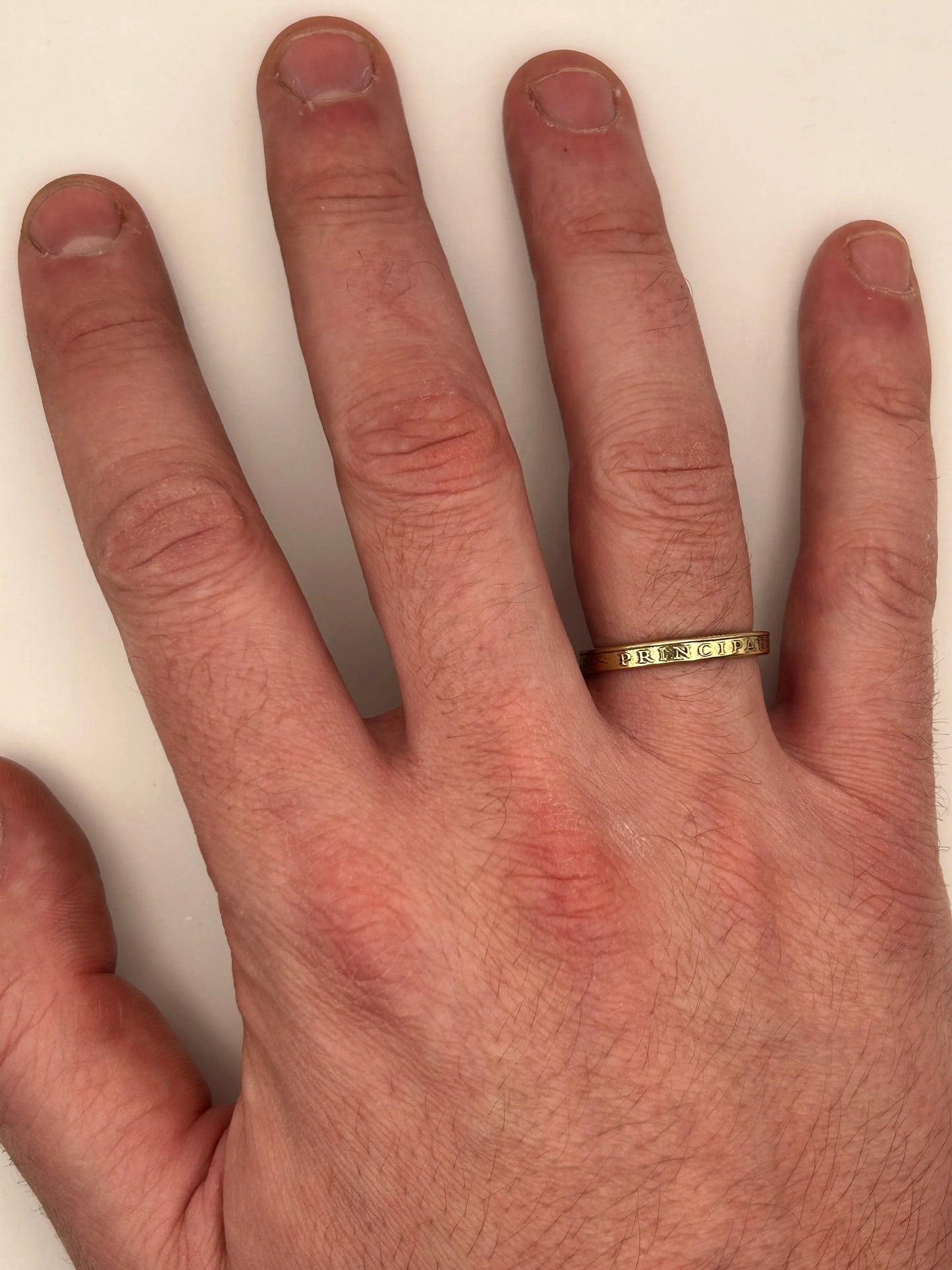 Bague pièce de monnaie Principauté de Monaco MONNAIA