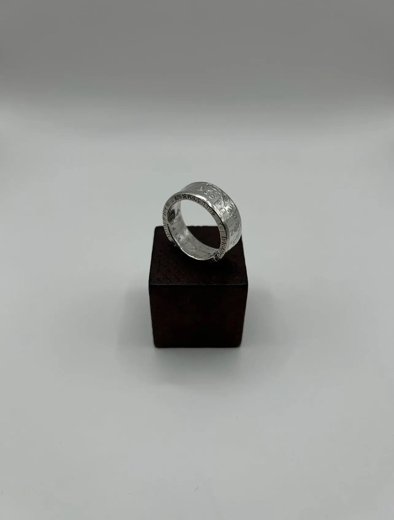 Bague pièce de monnaie SEMEUSE en argent massif MONNAIA