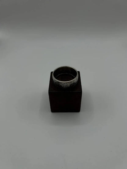 Bague pièce de monnaie SEMEUSE en argent massif MONNAIA