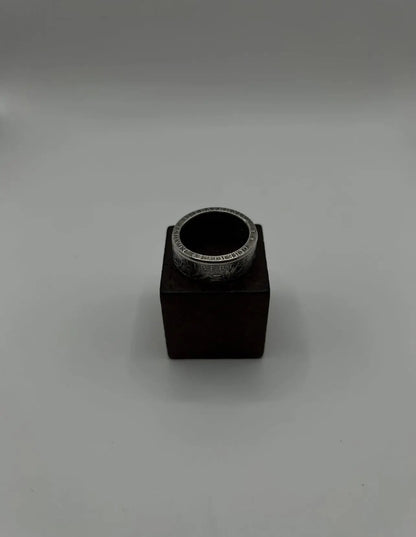 Bague pièce de monnaie SEMEUSE en argent massif MONNAIA