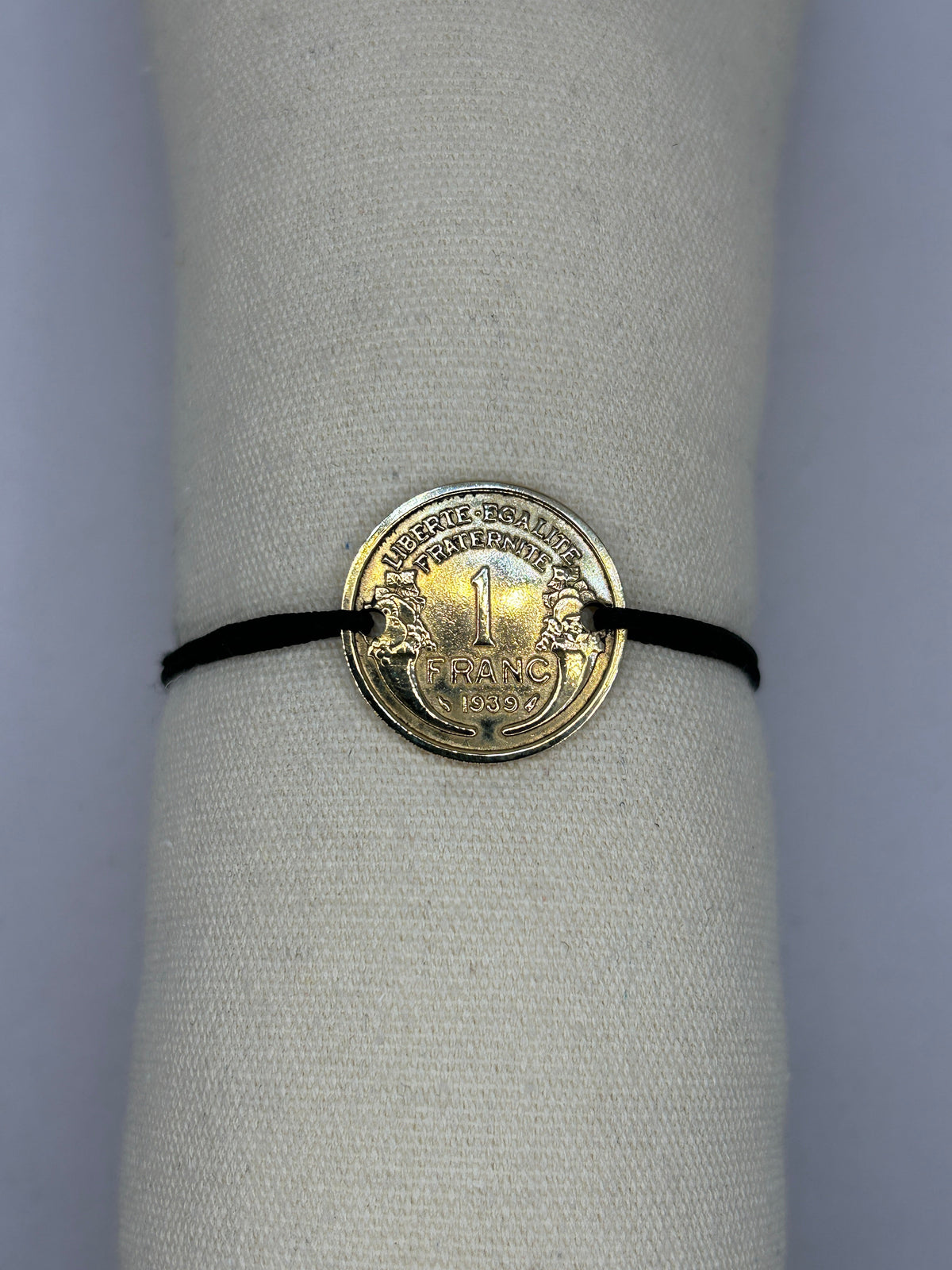 Bracelet en pièce de monnaie 1 franc Morlon MONNAIA