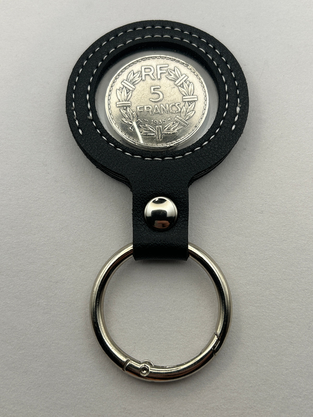 Porte-clés porte pièce de monnaie 5 francs Lavrillier