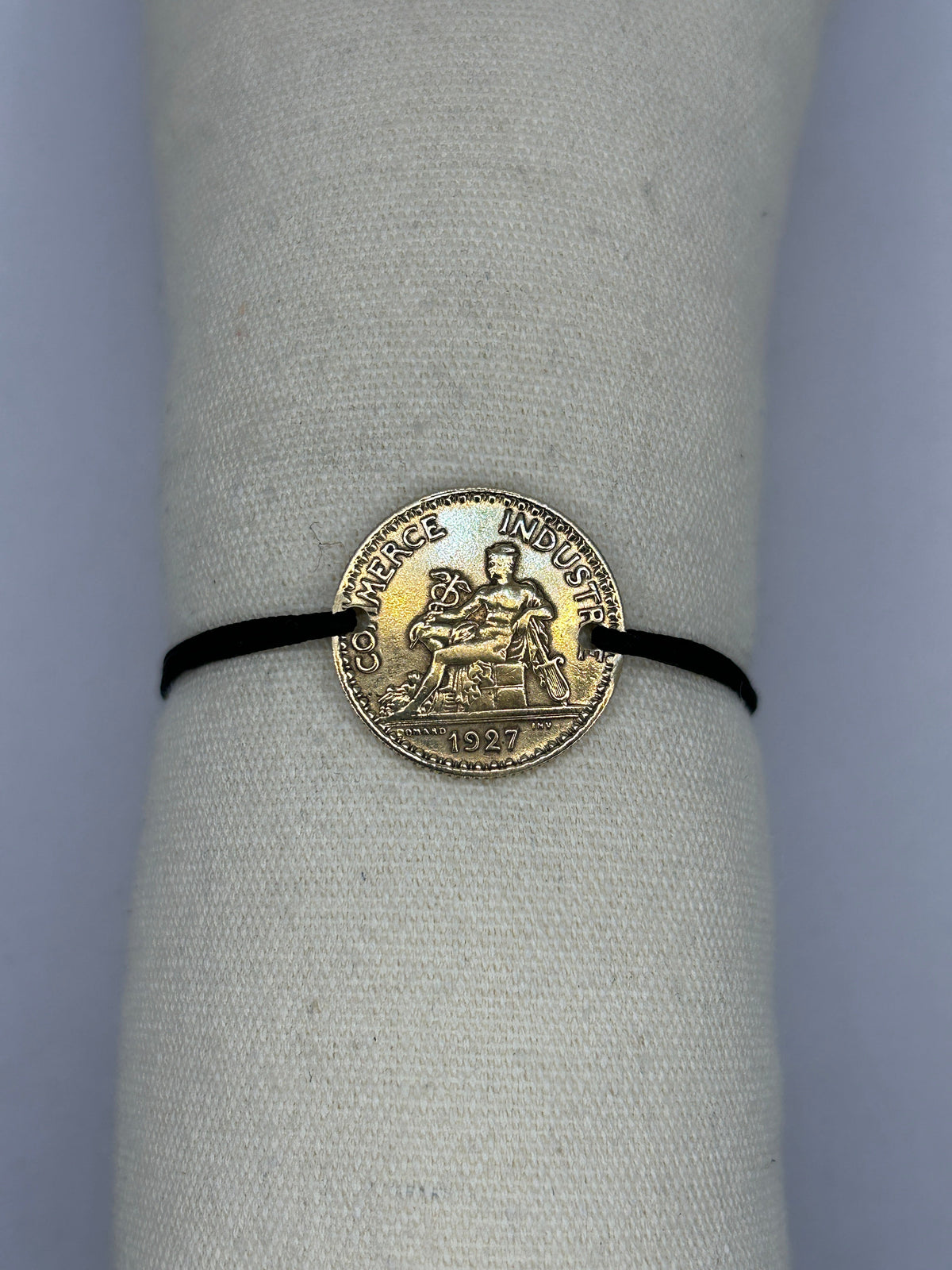 Bracelet en pièce de monnaie 1 franc Chambres de commerce MONNAIA