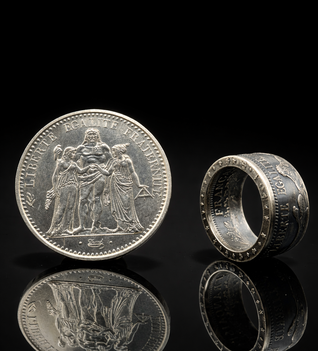 Créer votre bague avec votre pièce de monnaie