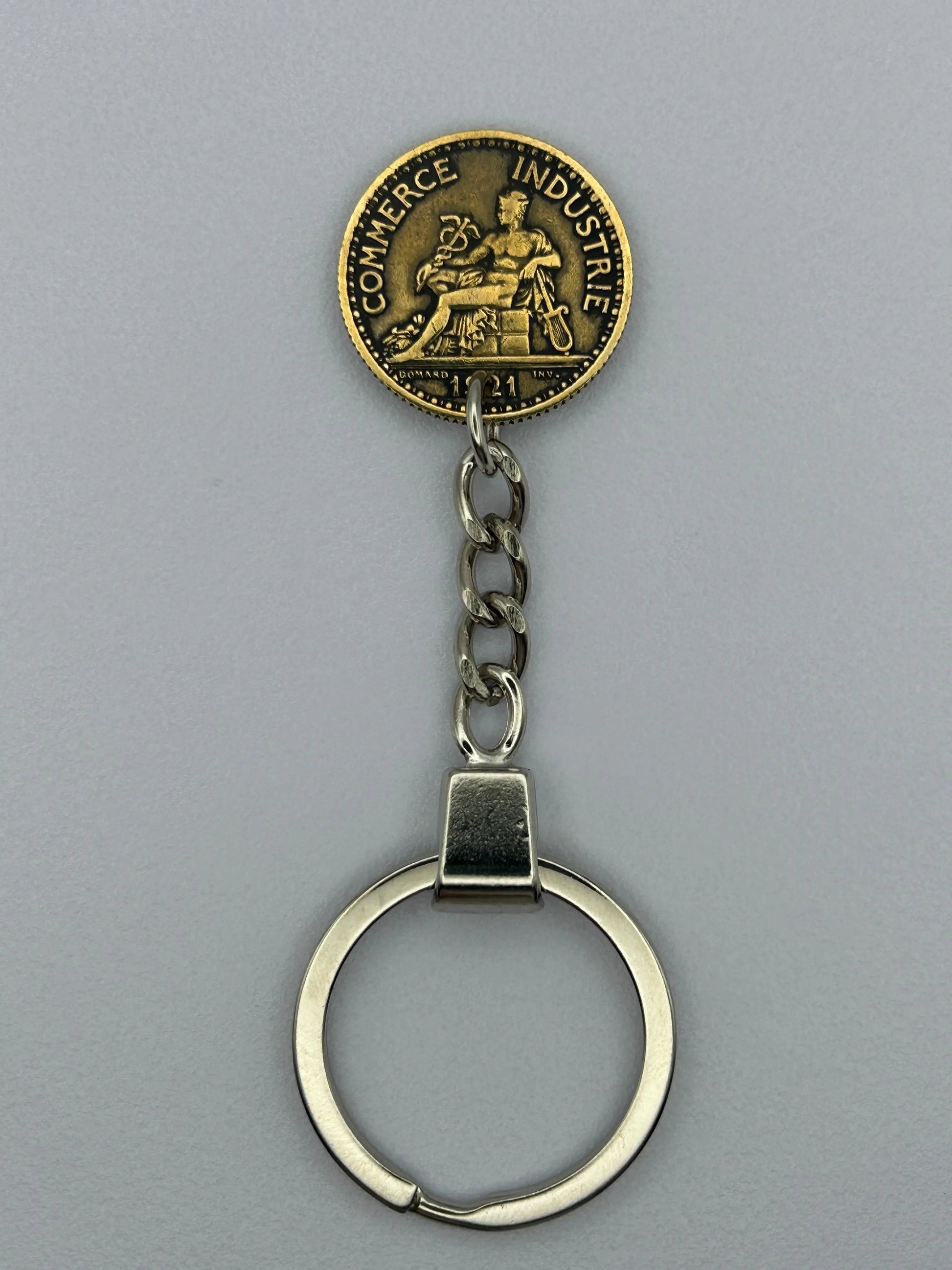 Porte-clés-en-pièce de monnaie – 1 franc Chambre de Commerce MONNAIA