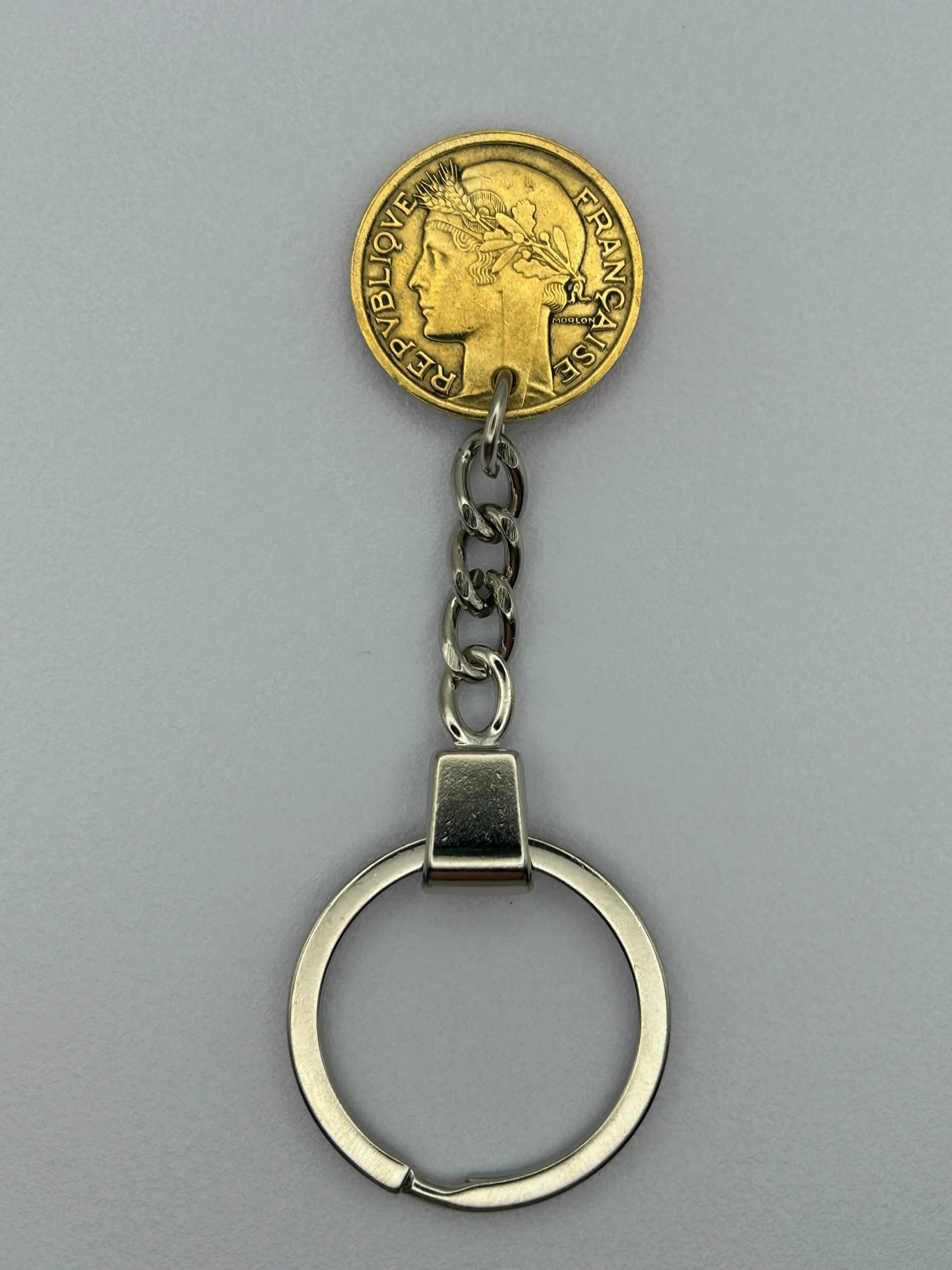Porte-clés en pièce de monnaie – 1 franc Morlon MONNAIA