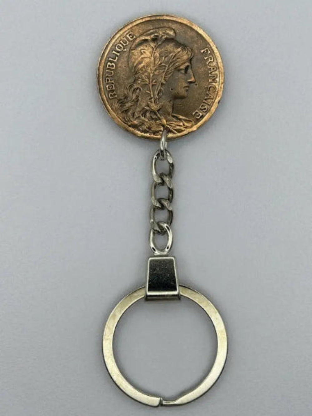 porte-clés en pièce de monnaie