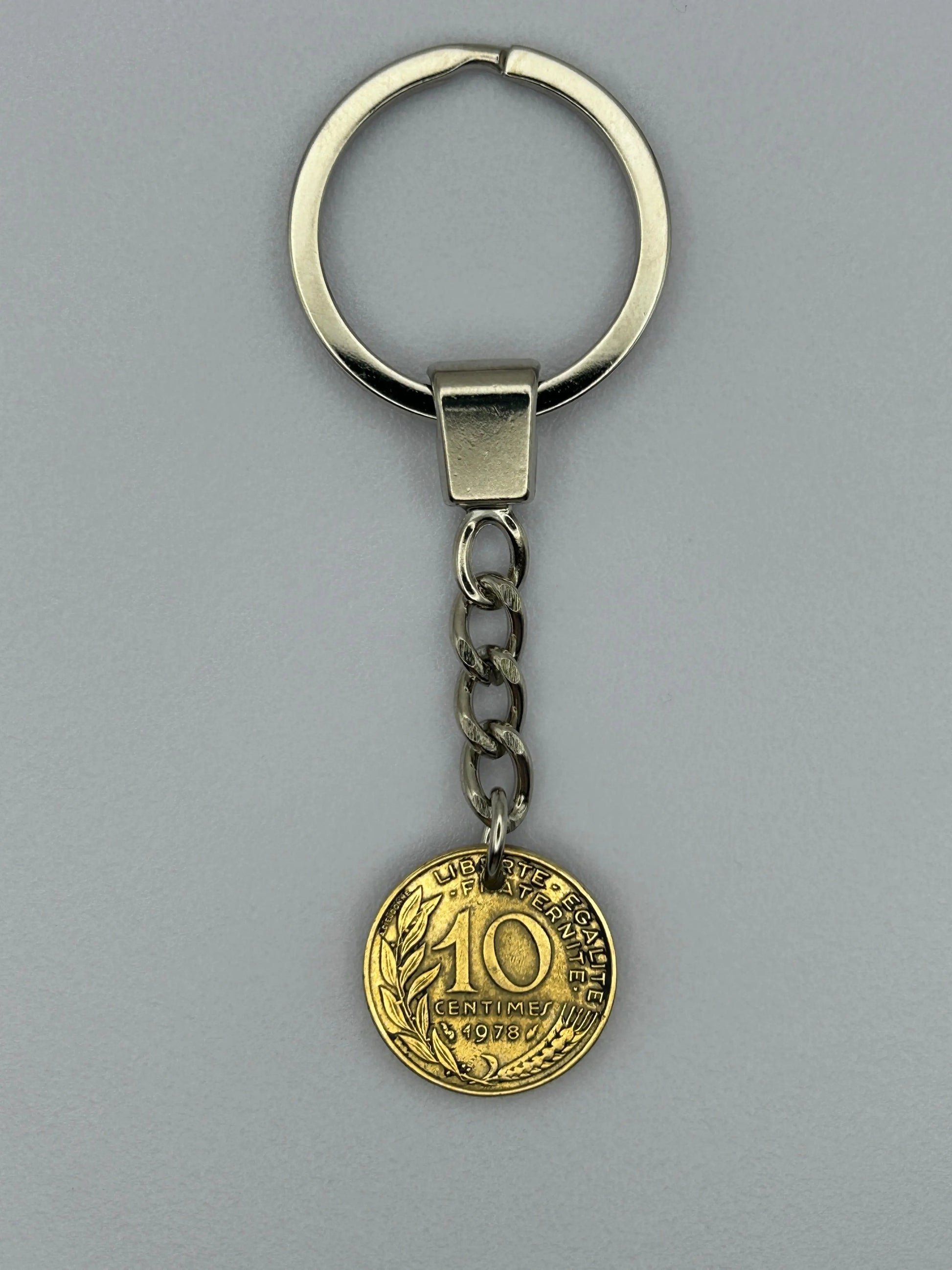Porte-clés en pièce de monnaie – 10 centimes Marianne MONNAIA