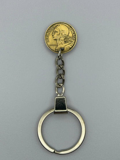 Porte-clés en pièce de monnaie – 10 centimes Marianne MONNAIA