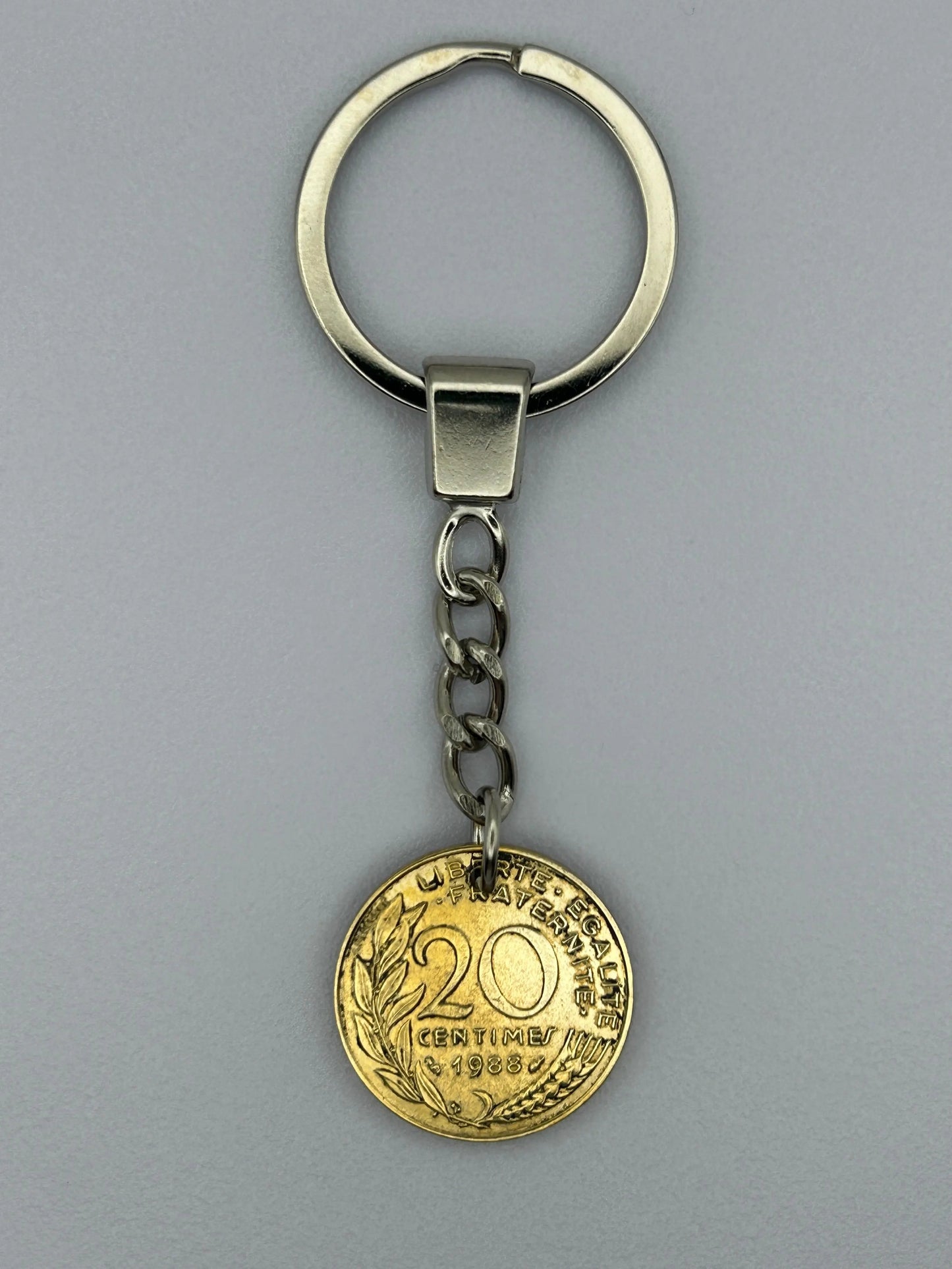Porte-clés en pièce de monnaie – 20 centimes Marianne MONNAIA