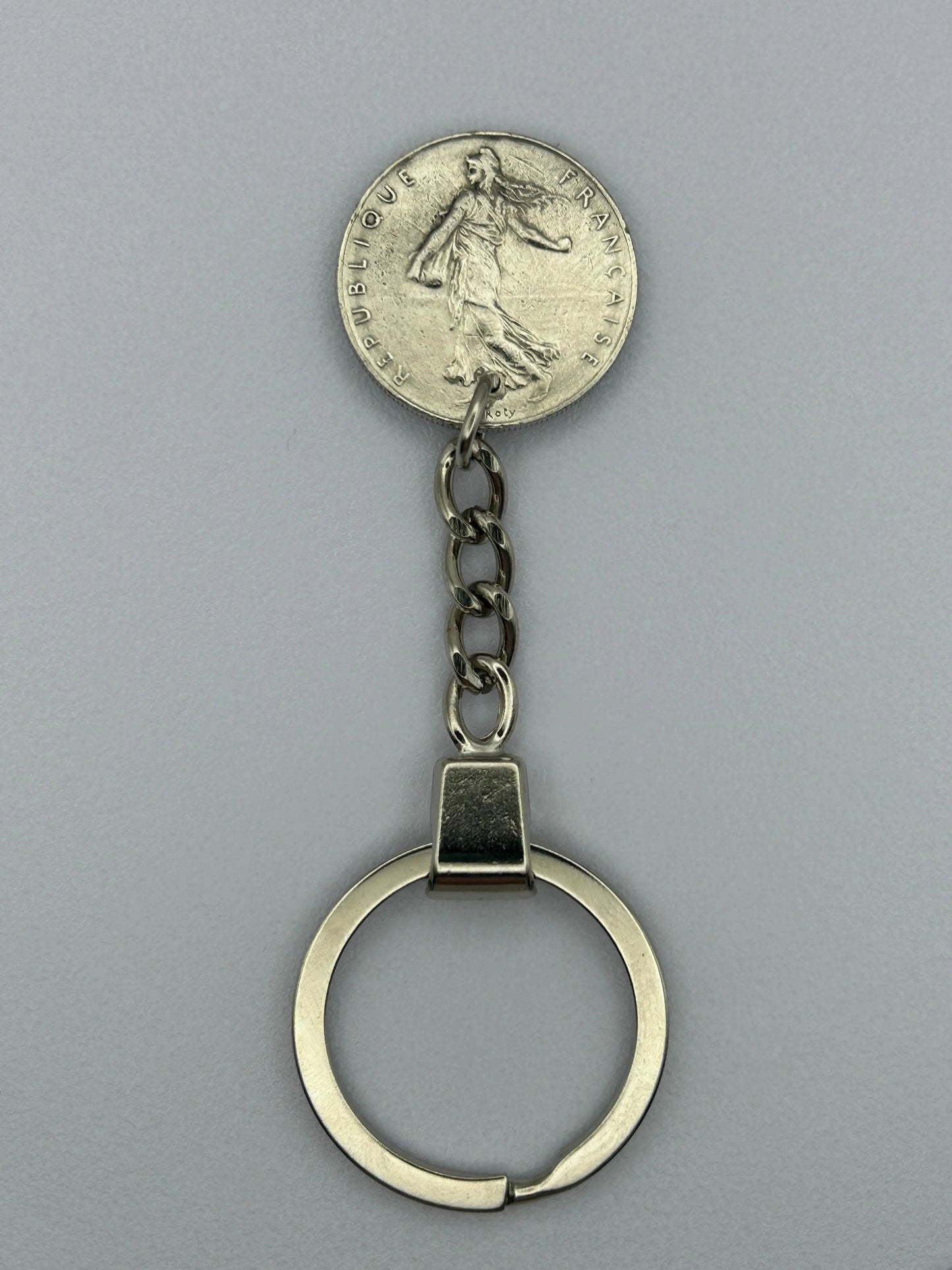 Porte-clés en pièce de monnaie décoratif et fait main pour collectionneurs