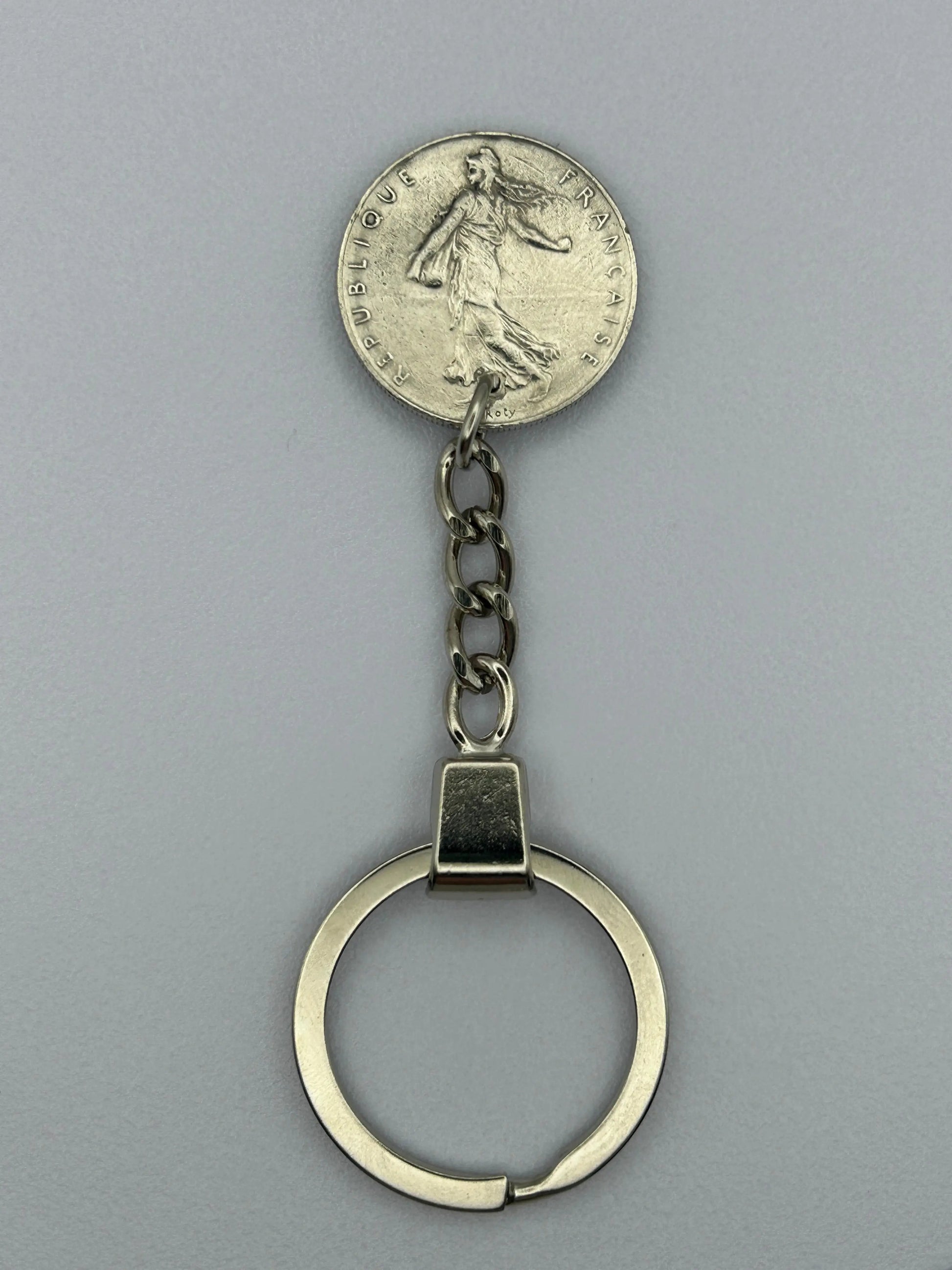 Porte-clés en pièce de monnaie décoratif et fait main pour collectionneurs