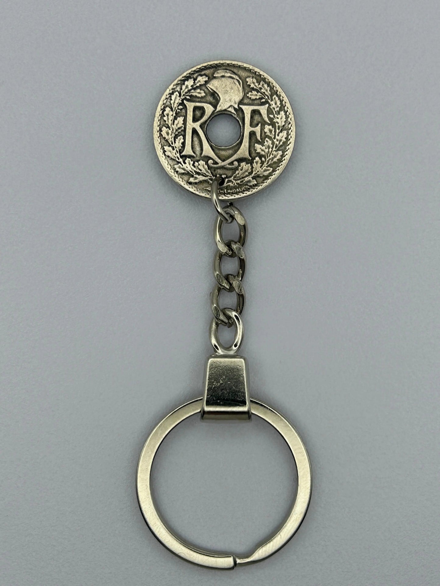 Porte-clés en pièce de monnaie décoratif pour collectionneurs et passionnés