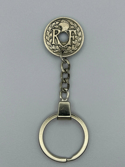 Porte-clés en pièce de monnaie décoratif pour collectionneurs et passionnés