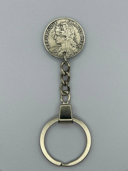 Porte-clés en pièce de monnaie décoratif et original pour collectionneurs