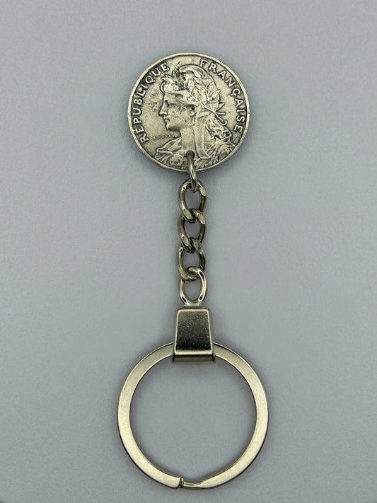 Porte-clés en pièce de monnaie décoratif et original pour collectionneurs